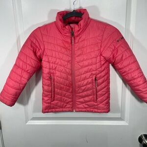 Columbia Kids Bright Pink Puffer Jacket Size XS